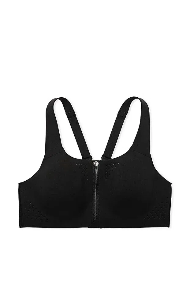 Женский бюстгальтер с пуш-апом Featherweight Max Front Zipper Sports Victoria'S Secret, Black — фото 3