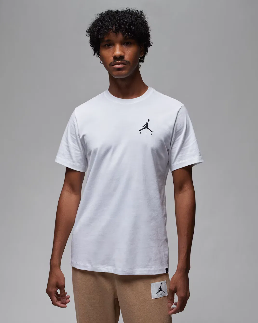 Мужская футболка Jordan Jumpman Air, White/Black