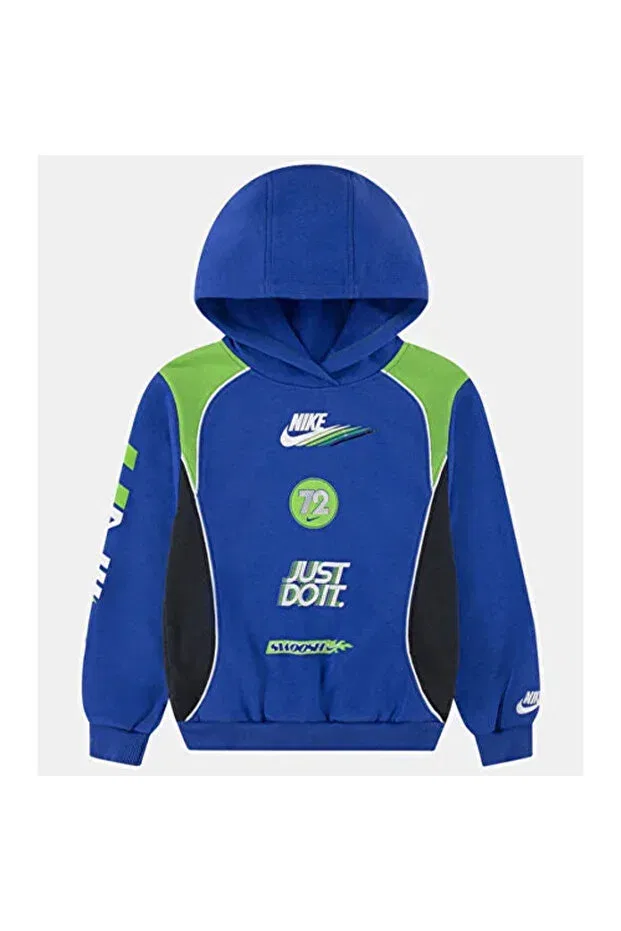 Детское худи для девочек с длинным рукавом Victory Lap Hoodie Nike, Blue