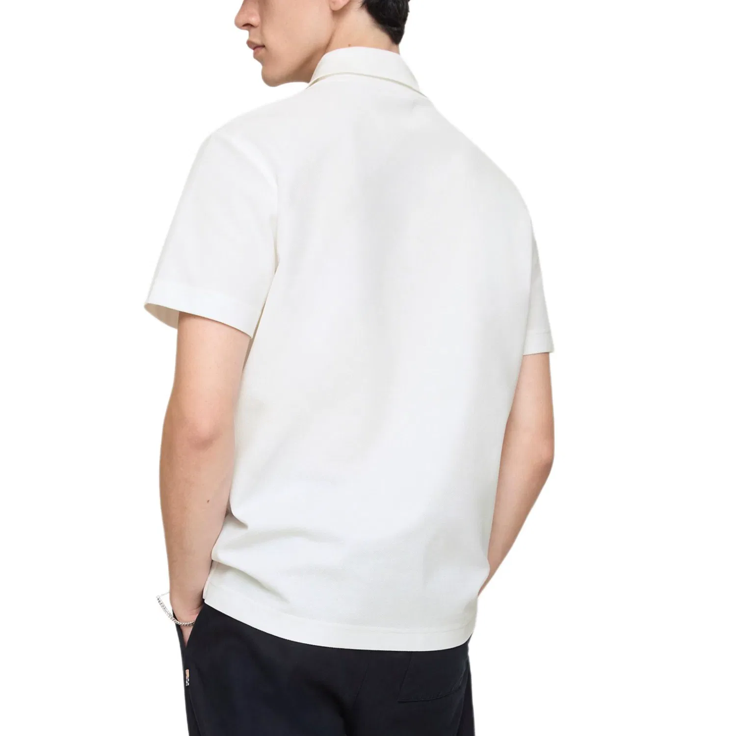 Мужское поло slim fit Burberry, Chalk White — фото 4