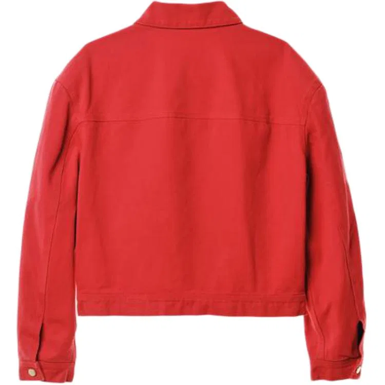 Мужское пальто-куртка с лацканами Dark Red ZARA, Темно-Красный — фото 3