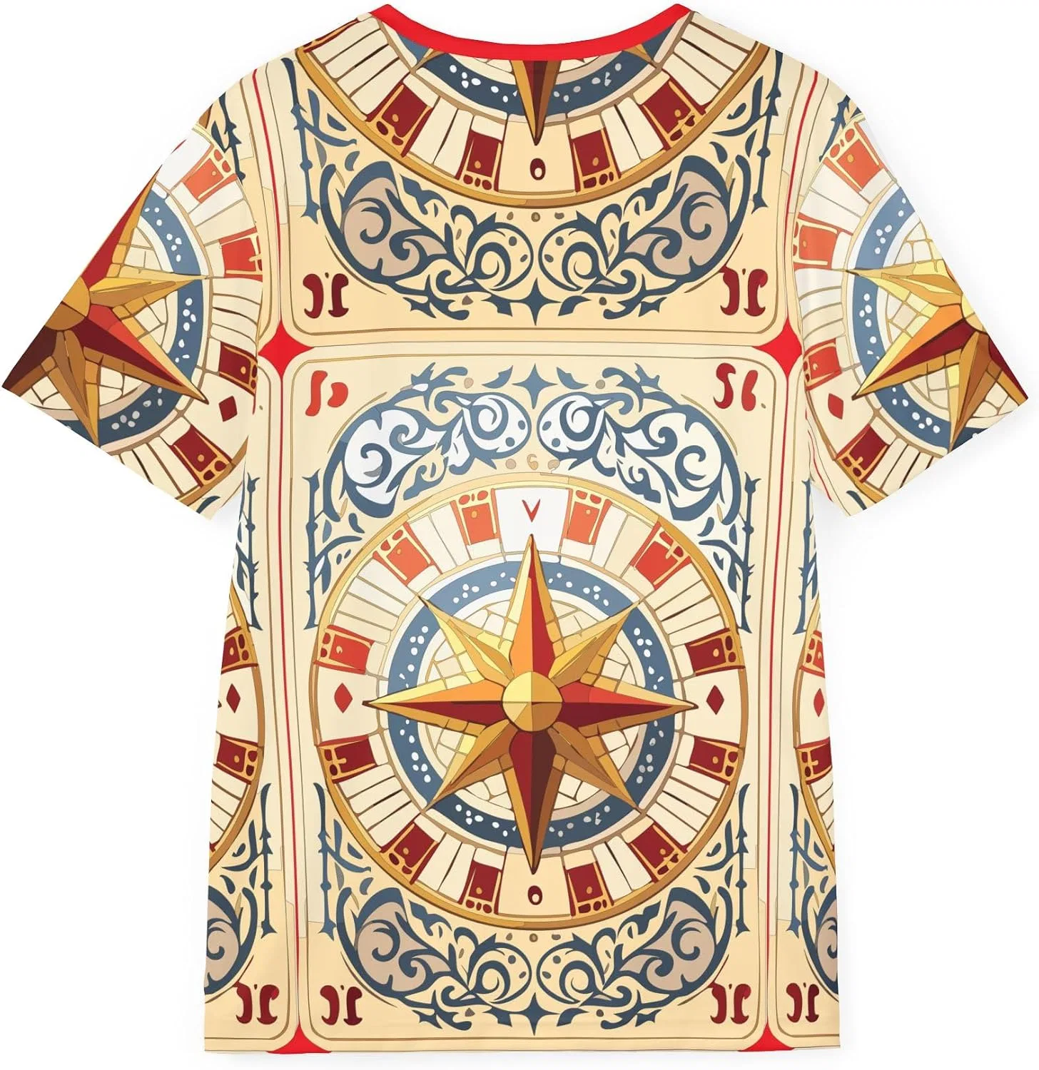 Футболка с принтом карточной колоды, Regular Fit, Multicolor — фото 3