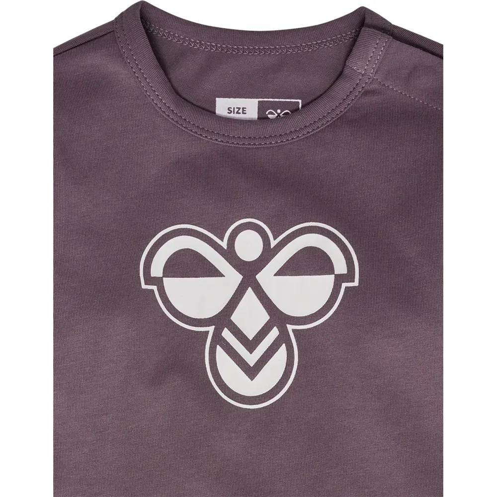 Детское боди с длинным рукавом Mini Logo Long Sleeve Body Hummel, Purple — фото 3