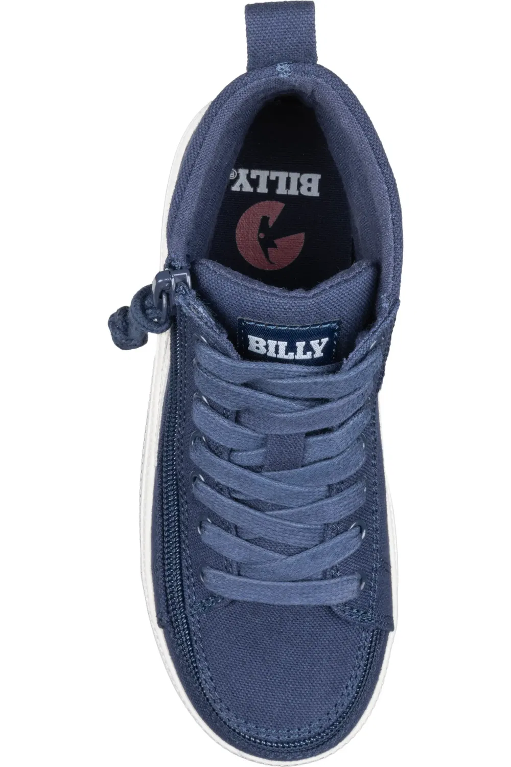 Кеды детские высокие на молнии BILLY Footwear, темно синий — фото 4