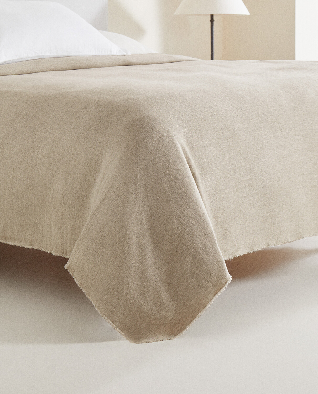 Покрывало Zara Home Linen, бежевый — фото 4