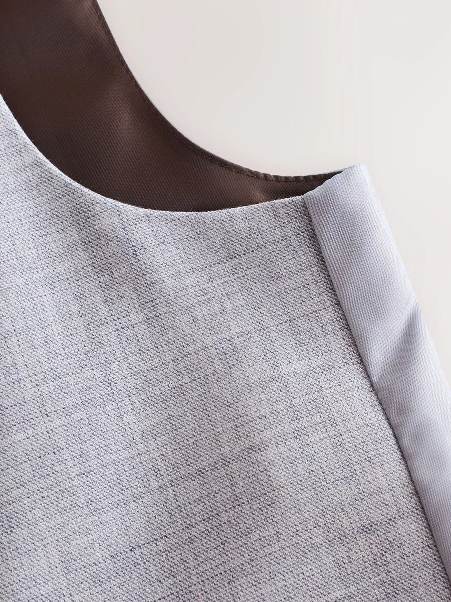 Жилет Next Suit Vest пастельно-голубого цвета — фото 4