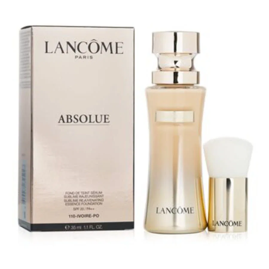 Тональная основа с кистью кабуки Absolue Essence Foundation SPF20 Lancome, #110 Ivoire-PO — фото 2