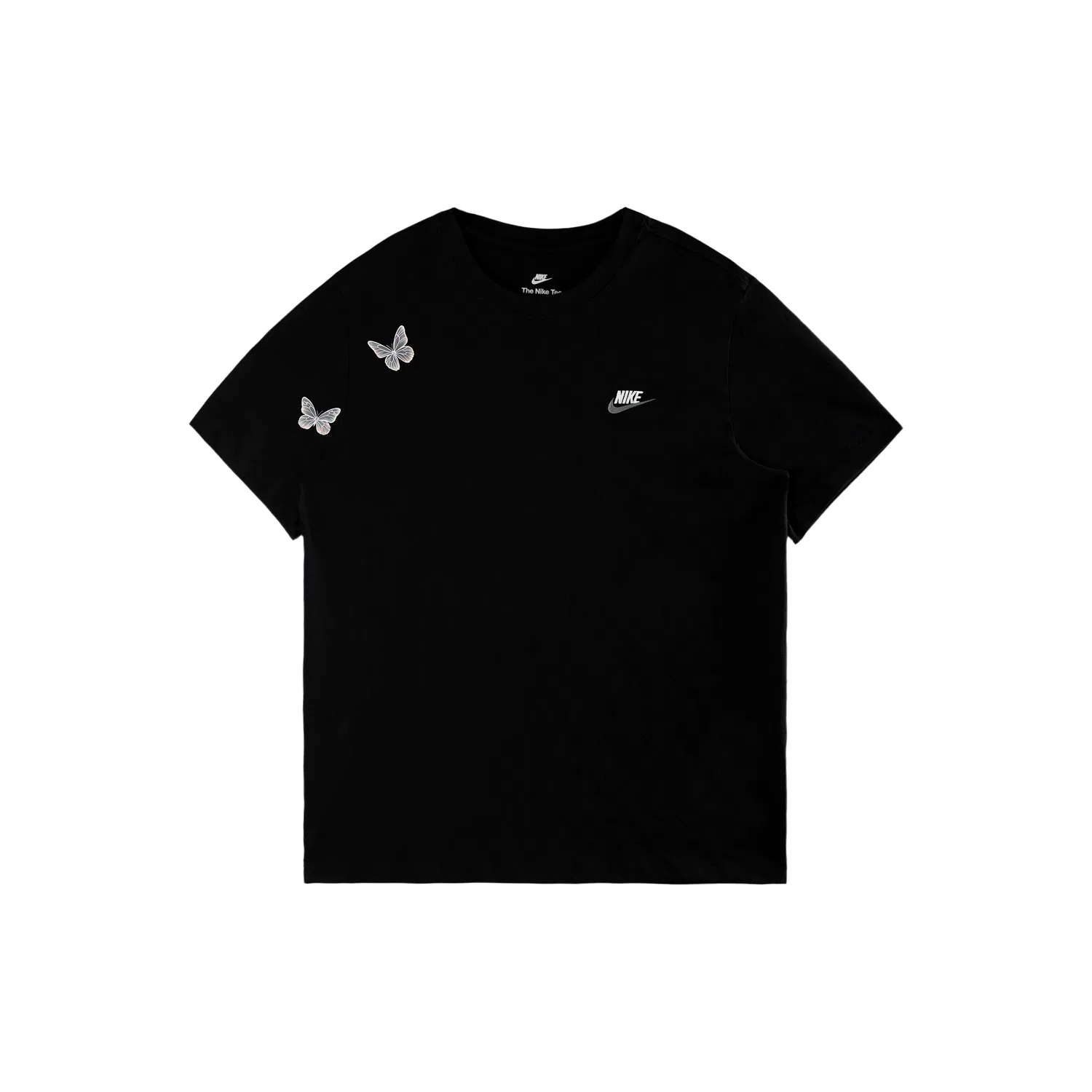 Футболка с круглым вырезом Nike Sportswear Club черный/белый/темно-серый