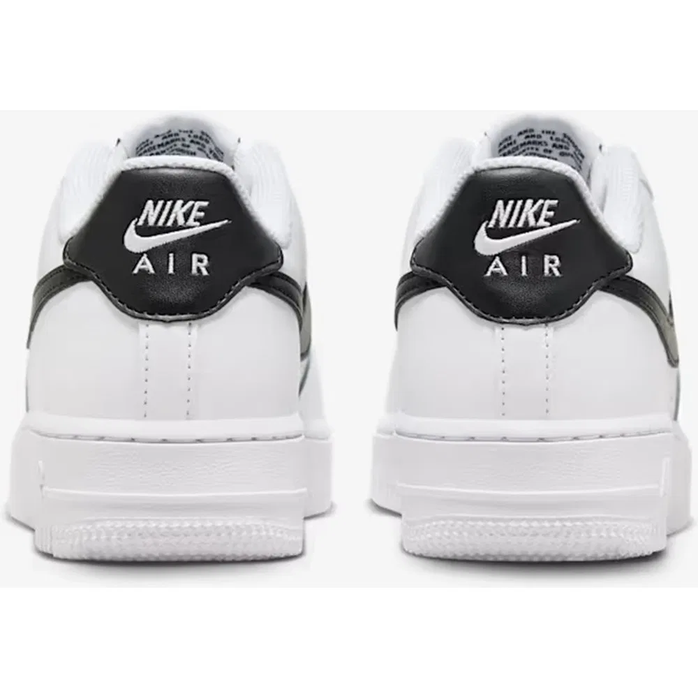 Детские кроссовки унисекс из натуральной кожи на шнуровке Air Force 1 Af1 Gs Leather Nike — фото 4