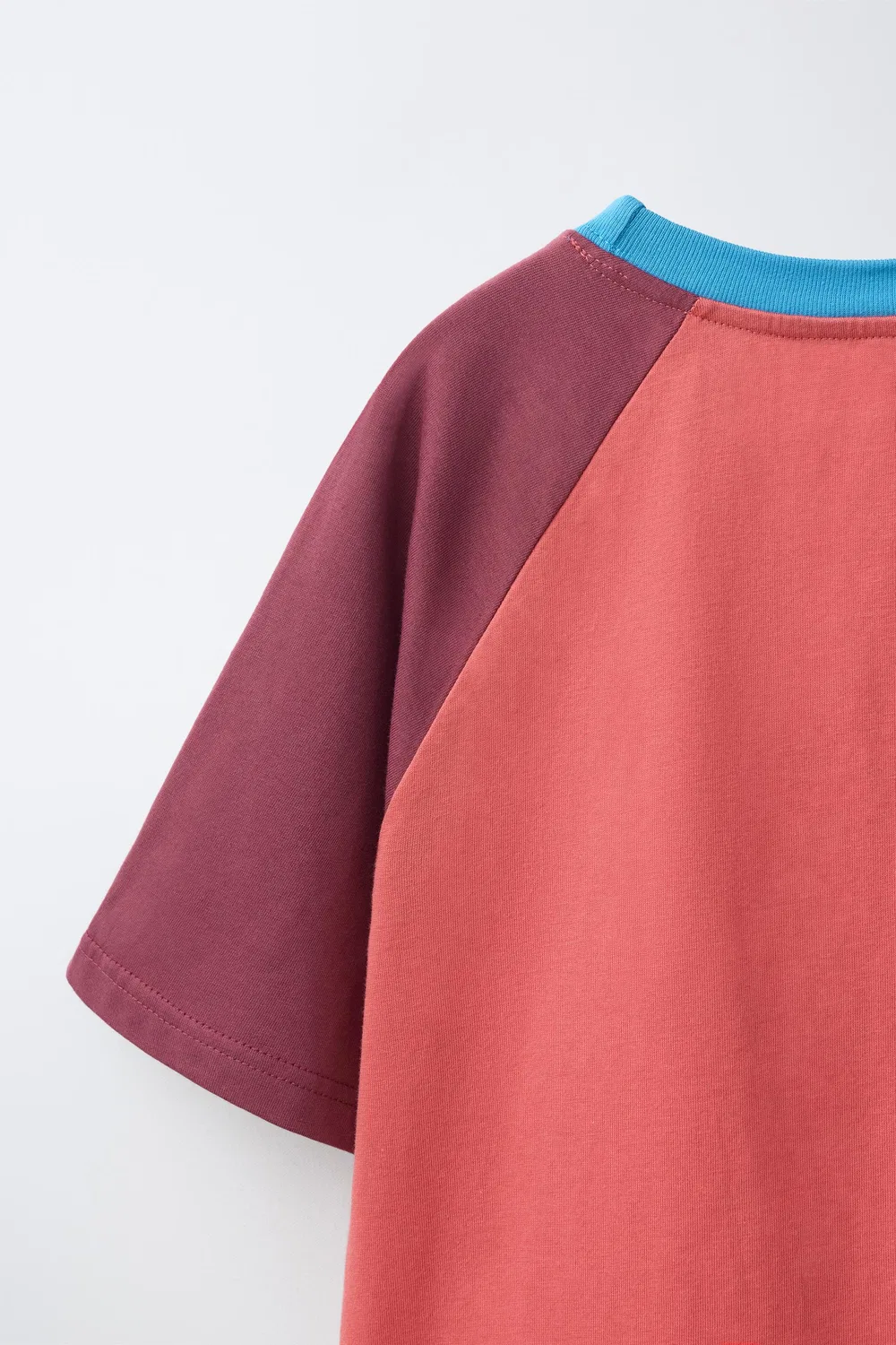 Футболка с принтом и рукавами реглан ZARA, Pink — фото 4