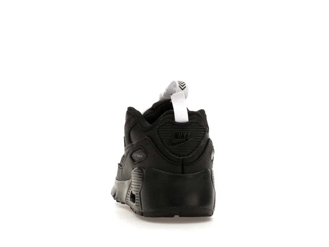 Детские кроссовки с шнуровкой Nike Air Max 90 Toggle Nike, Black/White/Black/Black — фото 4