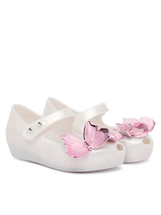 Балетки Mini Melissa Ultragirl Fly Iii Bb Melissa, белый — фото 2