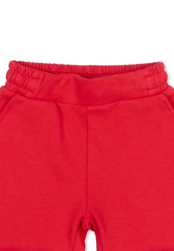 Шорты хлопковые Tru Trussardi Junior red, красный — фото 3