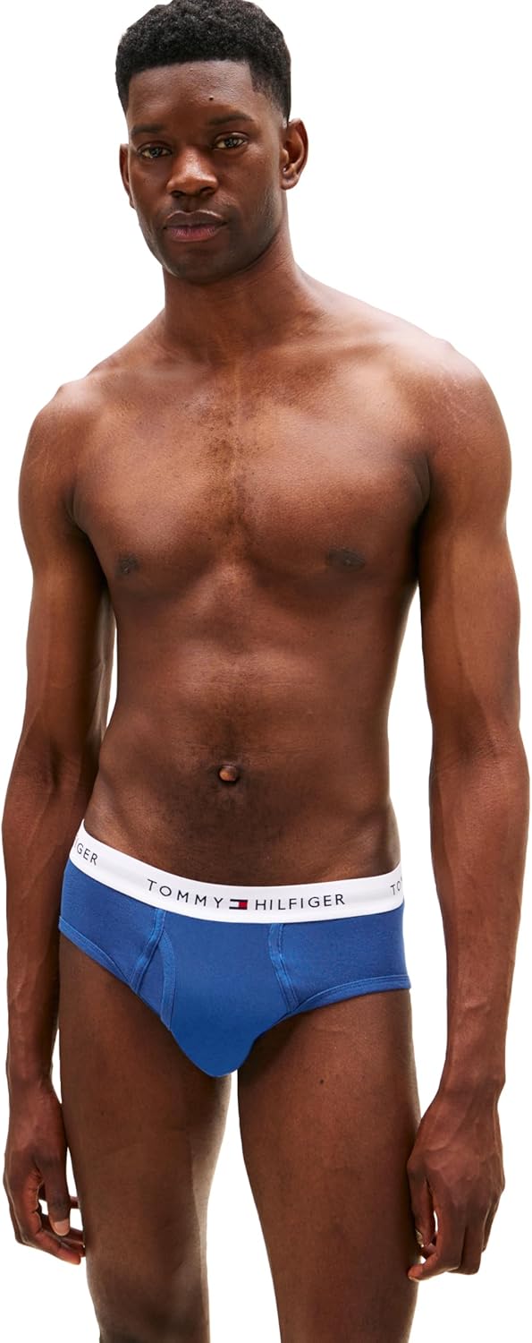 Комплект трусов Tommy Hilfiger Cotton Classic, 4 предмета, красный/темно-синий/синий/серый — фото 4