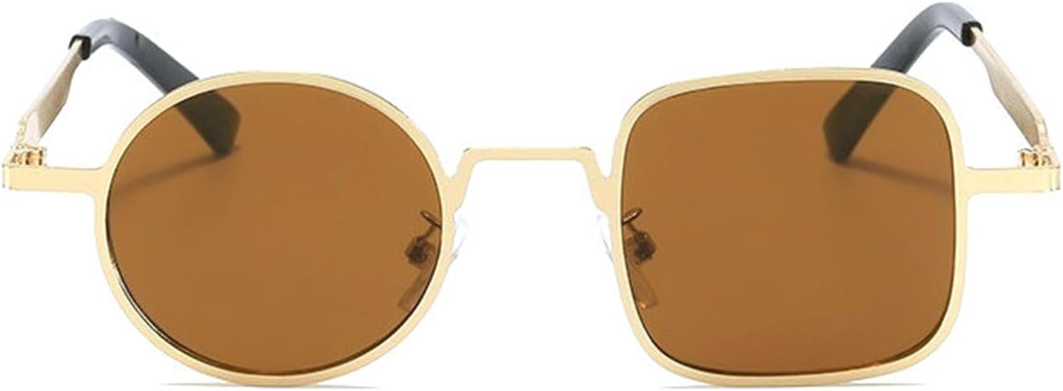 

Солнцезащитные очки Willochra в маленькой оправе, круглые и квадратные, для женщин и мужчин, 2025 год, роскошные панк-очки, модные металлические солнцезащитные очки для мужчин, защита от УФ-излучения UV400, C7