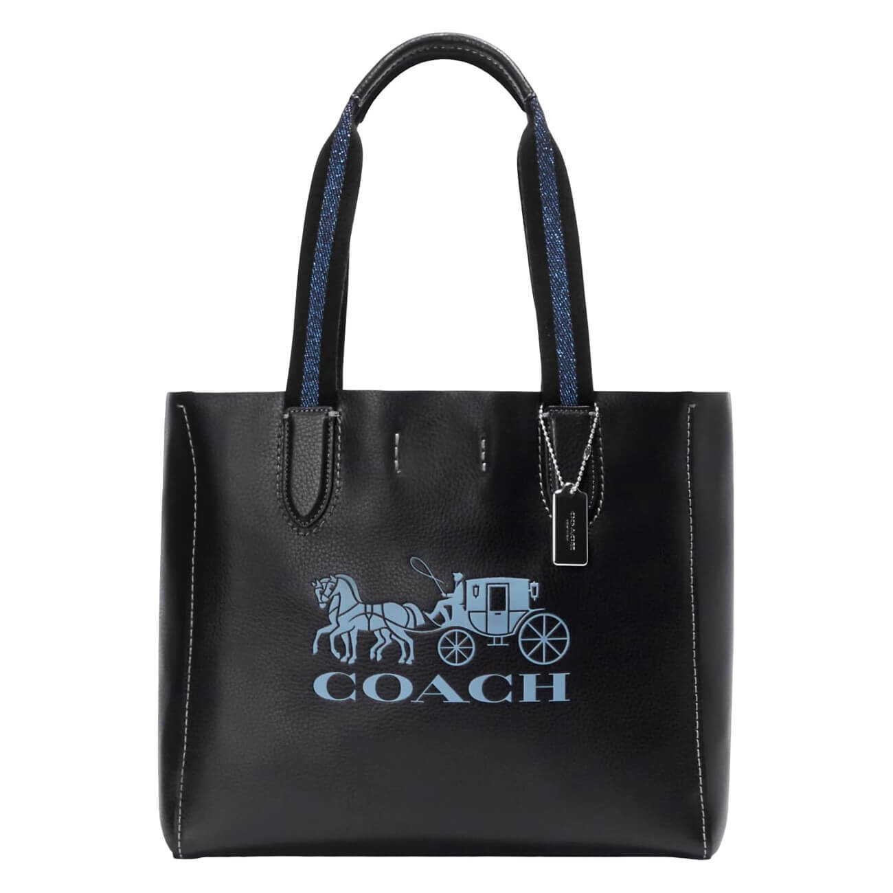 

Сумка Coach Outlet Derby Tote with Horse and Carriage, черный/темно-синий