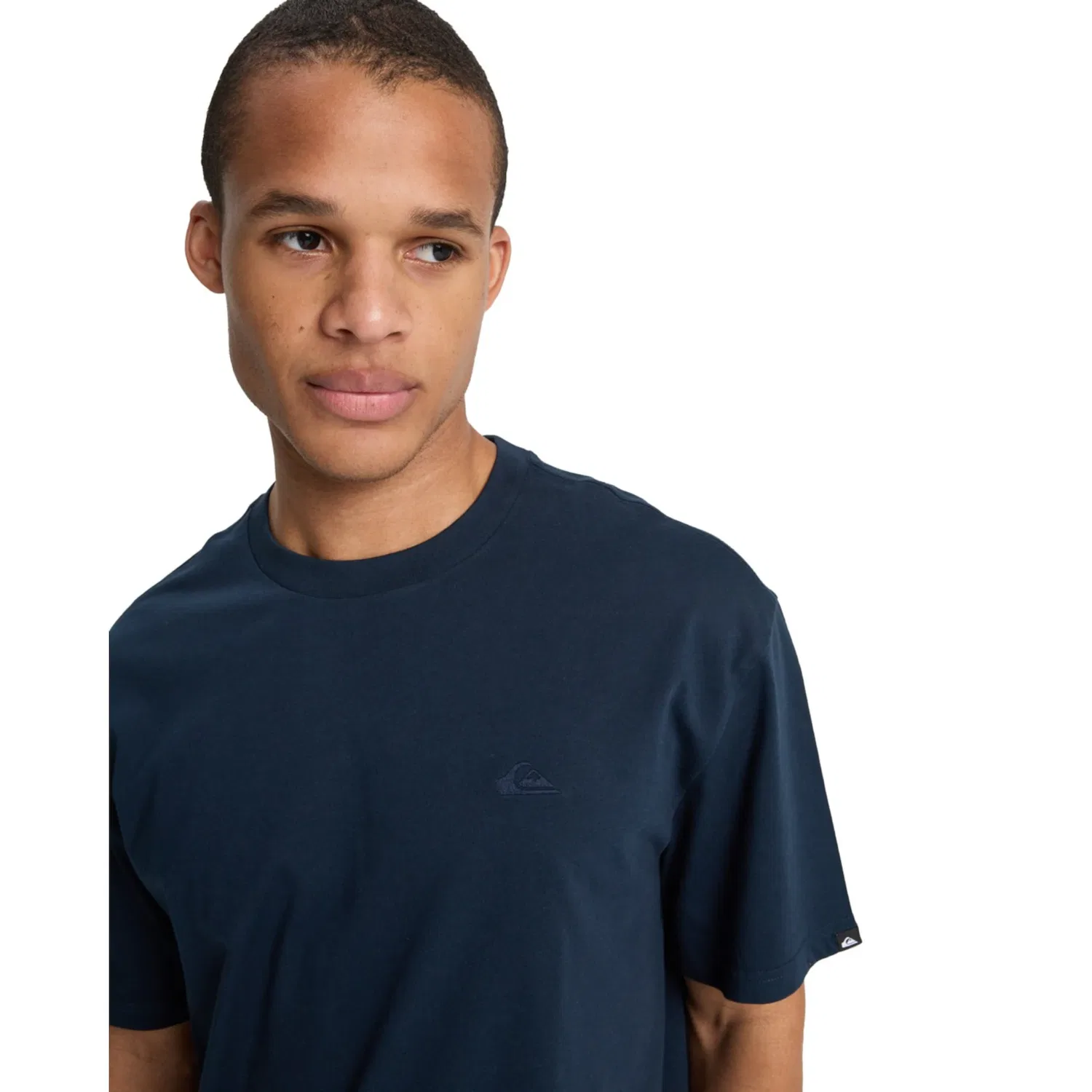 Детская хлопковая футболка с круглым вырезом Quiksilver, Dark Navy — фото 4