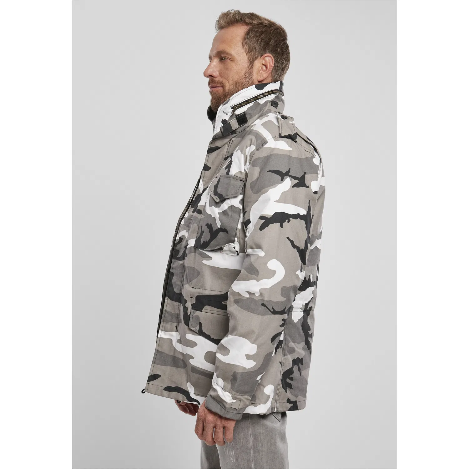 Мужская всепогодная куртка M-65 Field Jacket Brandit, Snowcamo — фото 3