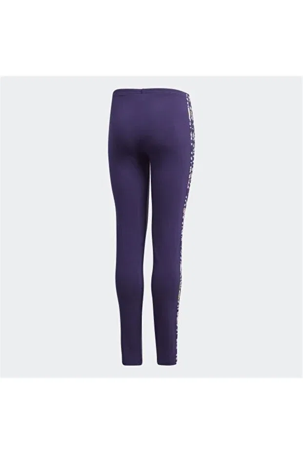 Детские леггинсы для девочек облегающие Adidas, Purple — фото 2