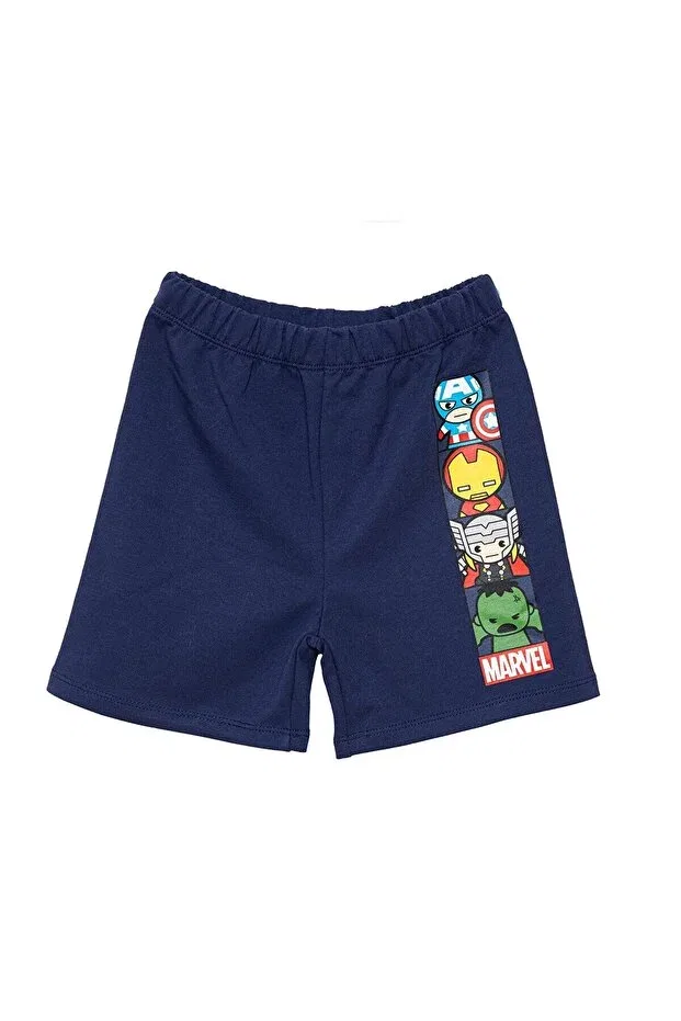 Детские шорты для мальчиков с принтом Marvel, Navy Blue
