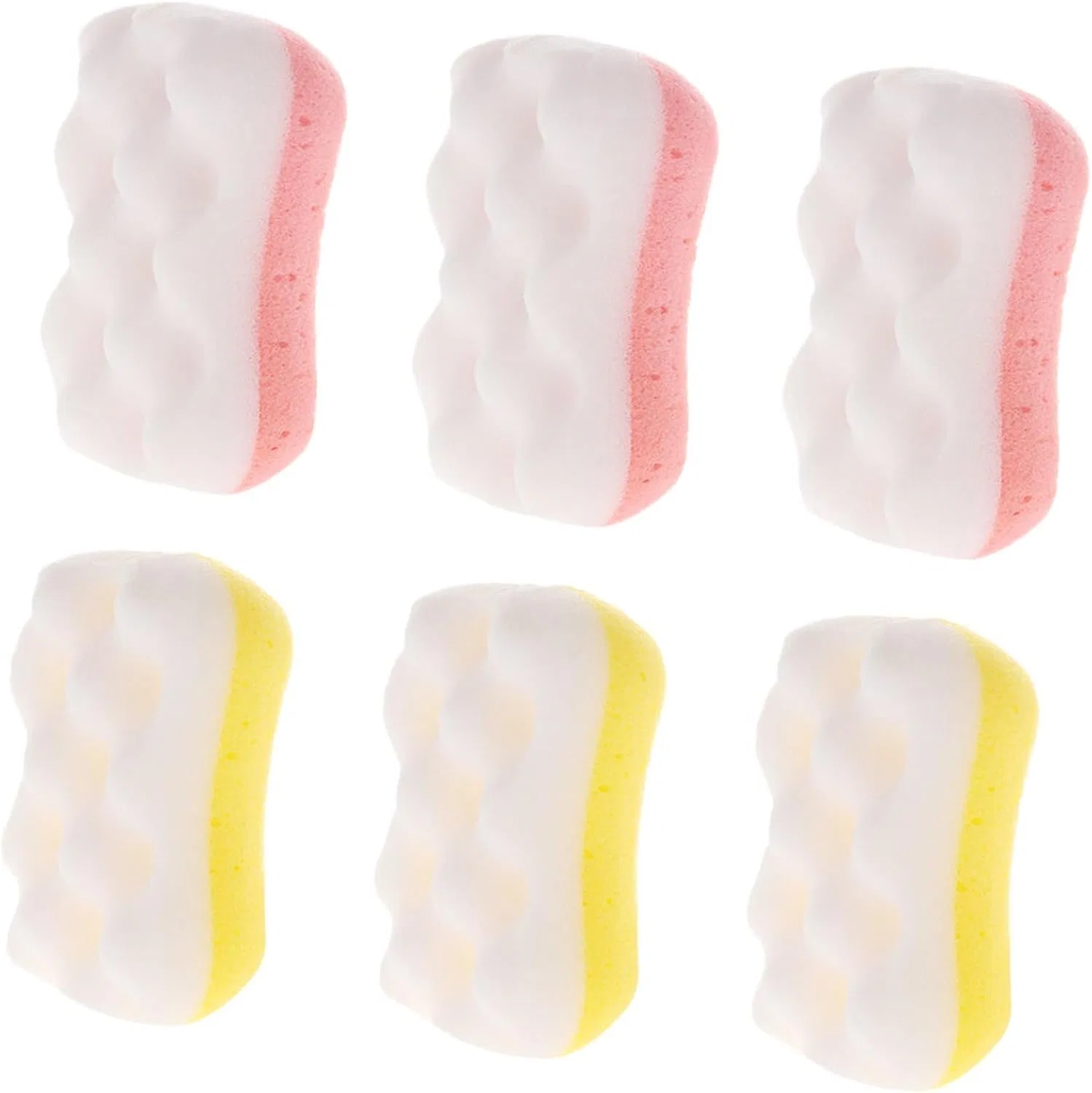 Спонжи для ванны Peeling, LALADEFIEE, 6 шт, 14x8x5 см