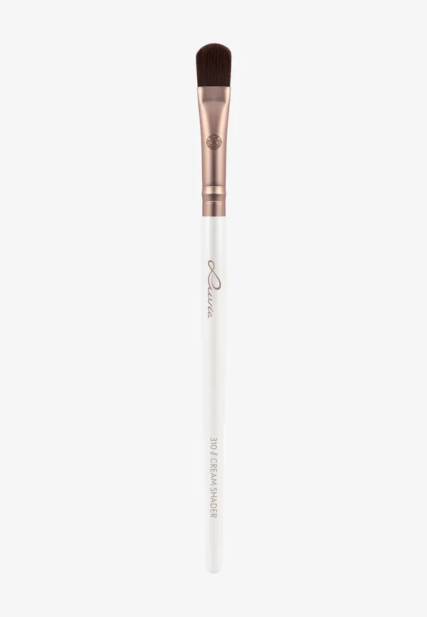 Кисть для макияжа, синтетический ворс, 310 Cream Shader - Elegance - Makeup Tool, Luvia Cosmetics, Coffee Pearl, кофейный