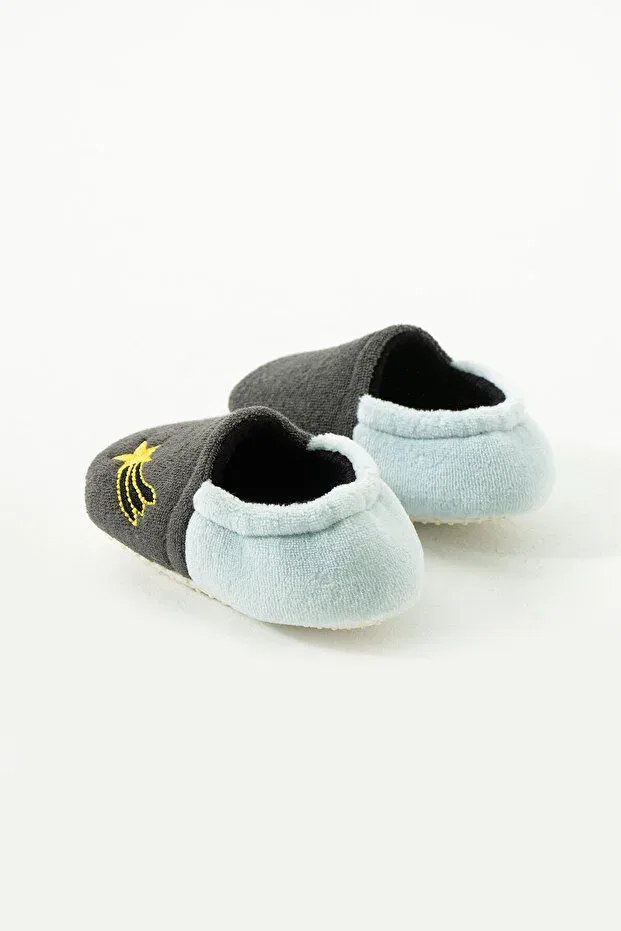 Детские пинетки для новорожденных с вышивкой Yummy Kids, Blue — фото 4