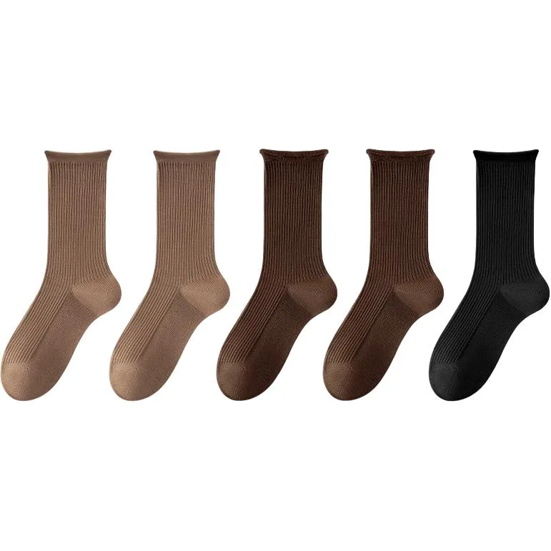 Детские носки Cotton Gene, Цвет 2 Light Coffee+2 Dark Coffee+1 Black