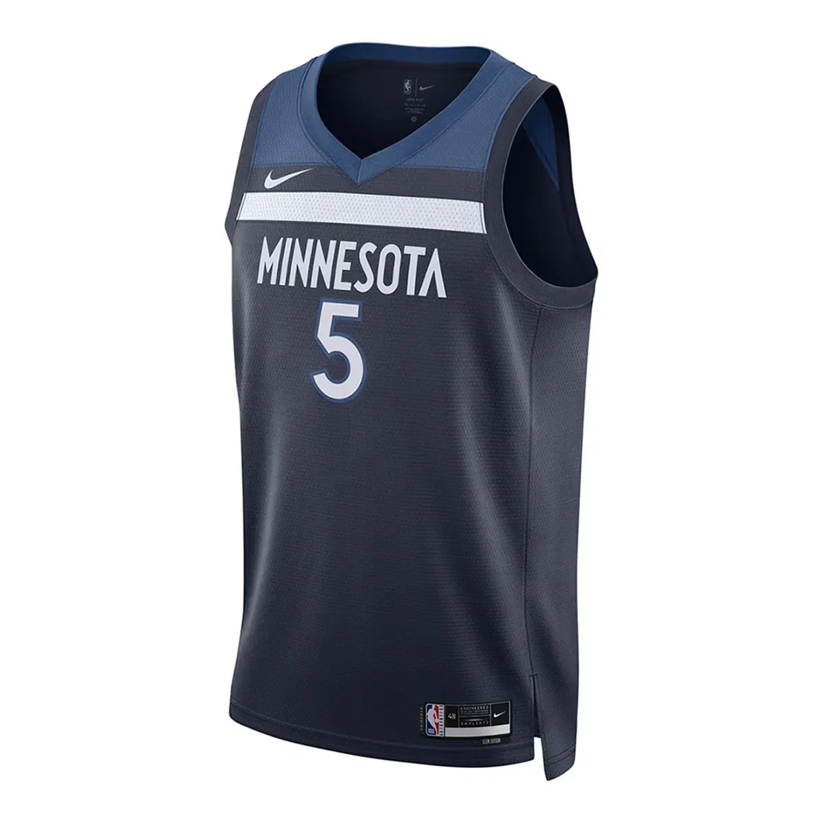 Мужская футболка с принтом Minnesota Timberwolves Swgmn Icon 22 Nike, Azul Marino