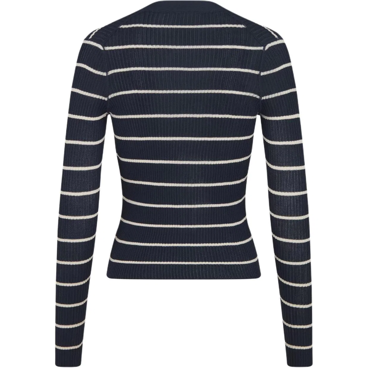 Женский вязаный кардиган с V-образным вырезом, Navy Blue, DIOR — фото 3