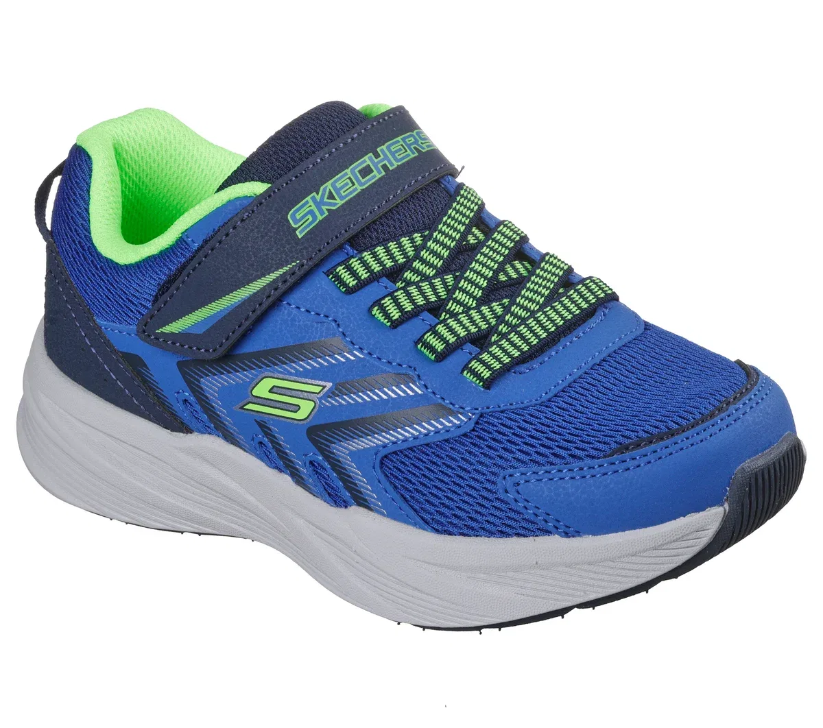 Детские кроссовки Microspec Tread Skechers, синий/тёмно-синий — фото 4
