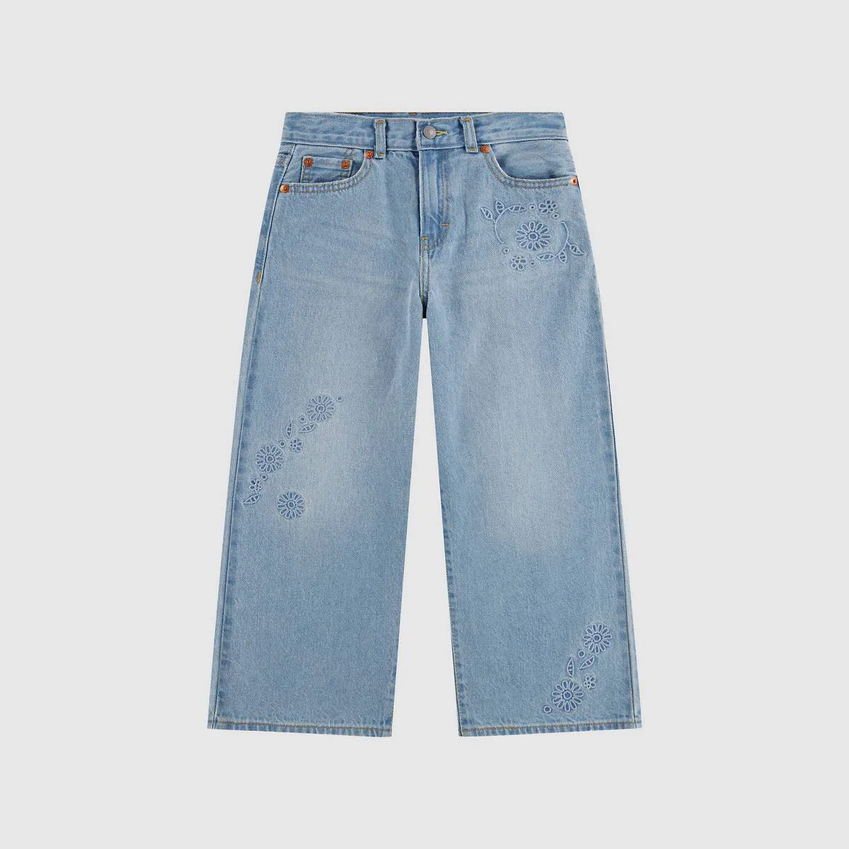 Свободные джинсы с высокой посадкой для девочек 4-6 лет Levi's, Marin Babe - Medium Wash