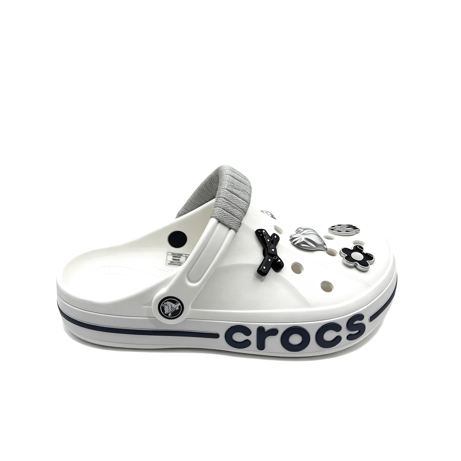 Детские сабо с принтом Bayaband Clog Crocs, Белый — фото 3