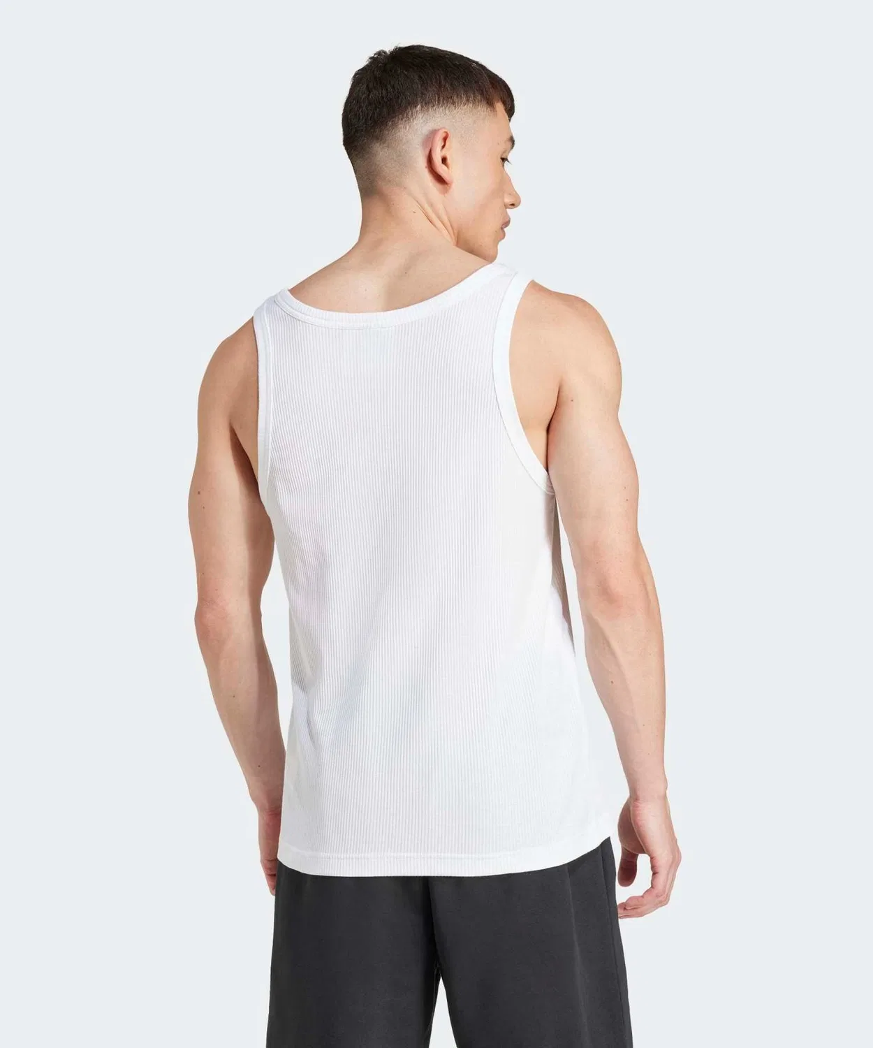 Мужская майка-безрукавка с логотипом Adidas Originals, Белый — фото 2