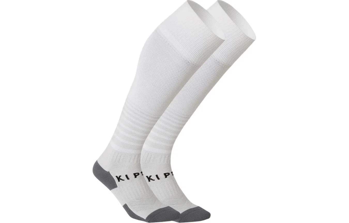 Детские носки с полосками, 2 пары, DECATHLON, White With Stripes