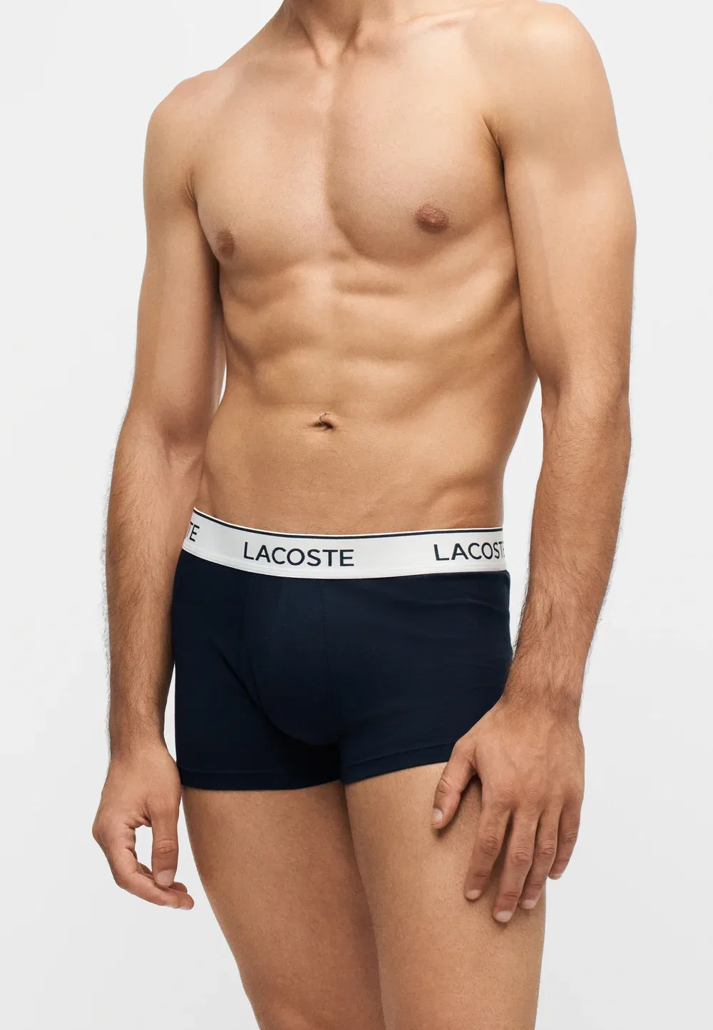 3 шт. - трусы Lacoste, Navy Blue — фото 4