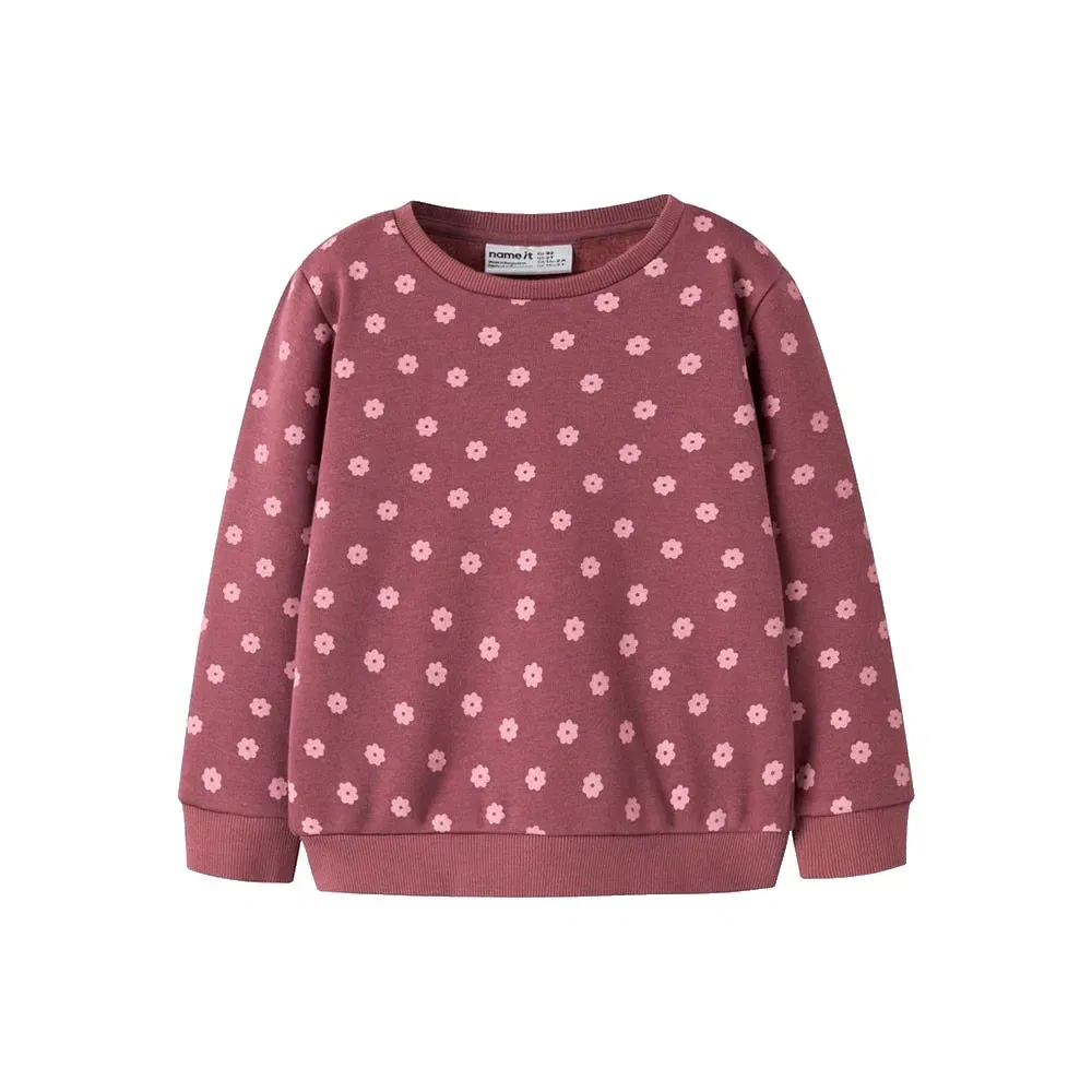 Детский свитшот из флиса для девочек Name it, Pink