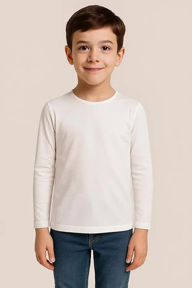Детская футболка с длинным рукавом Mnk Baby&Kids, White