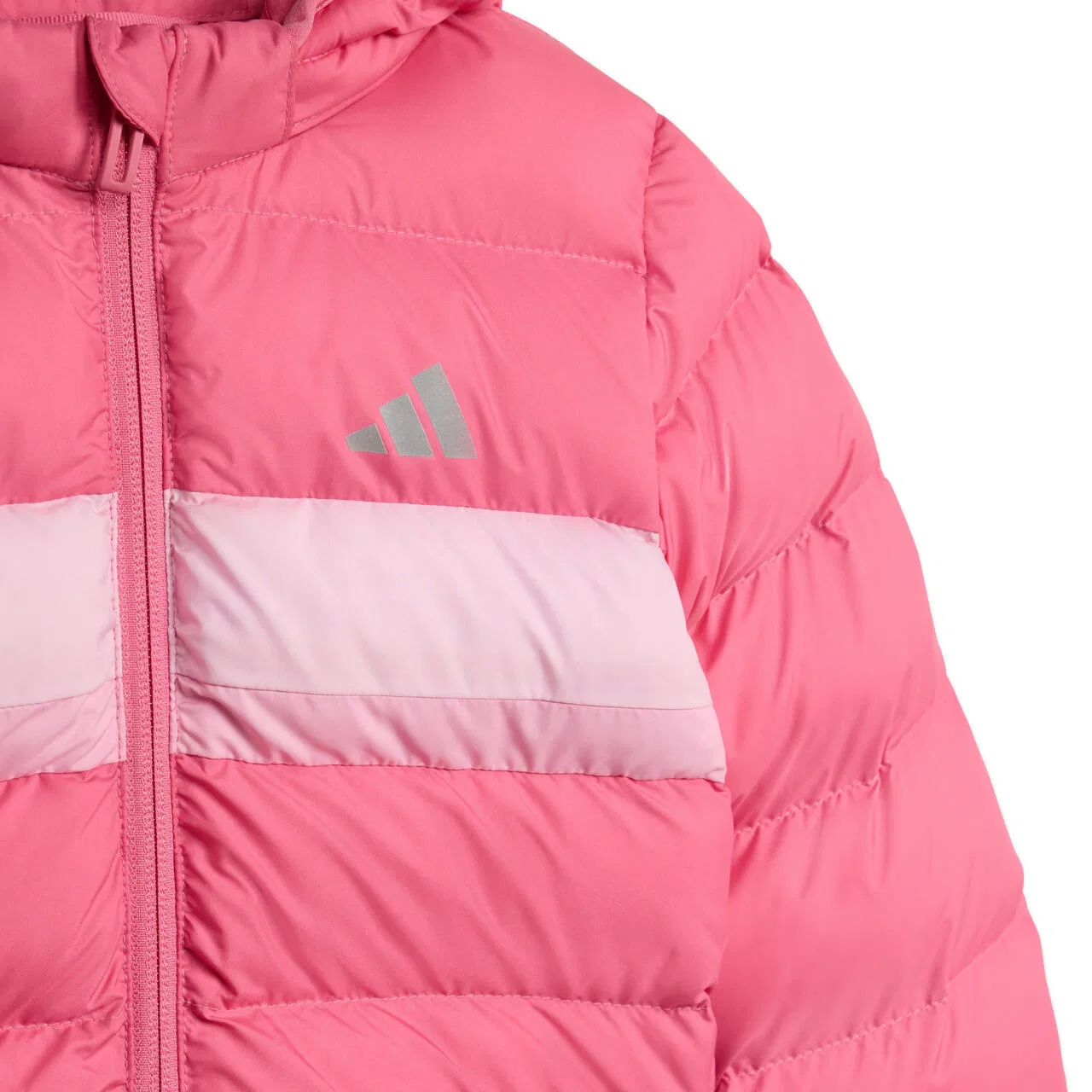 Детская стеганая куртка Adidas, цвет Rosa — фото 3