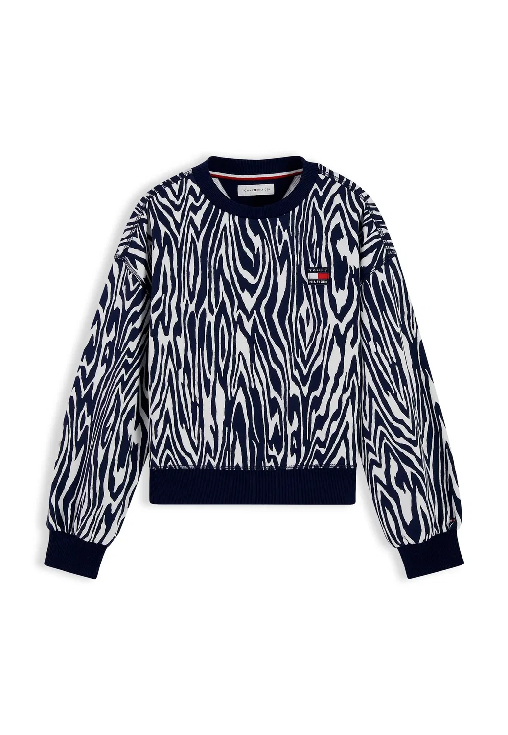 Толстовка с изображением флага наследия - толстовка Tommy Hilfiger, Blue Allover Print — фото 4