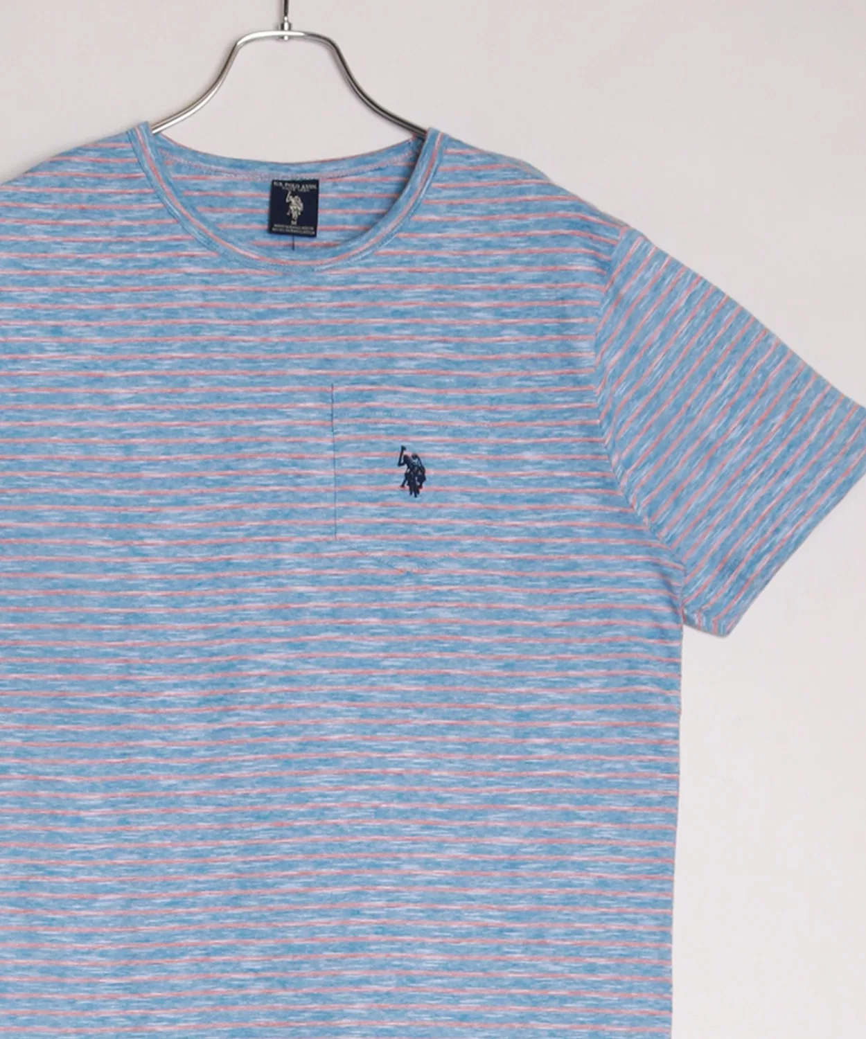 Мужская футболка с принтом в полоску U.S. POLO ASSN., Blue