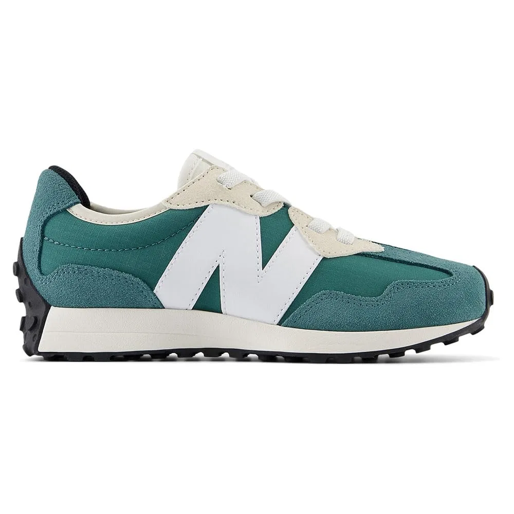 Детские кроссовки для мальчиков с асимметричным логотипом 327 Cm New Balance, New Spruce — фото 4