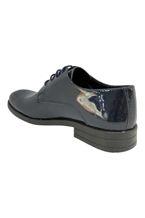 Детские классические туфли из лакированной кожи для мальчиков Onur Ortopedik, Navy Blue — фото 4