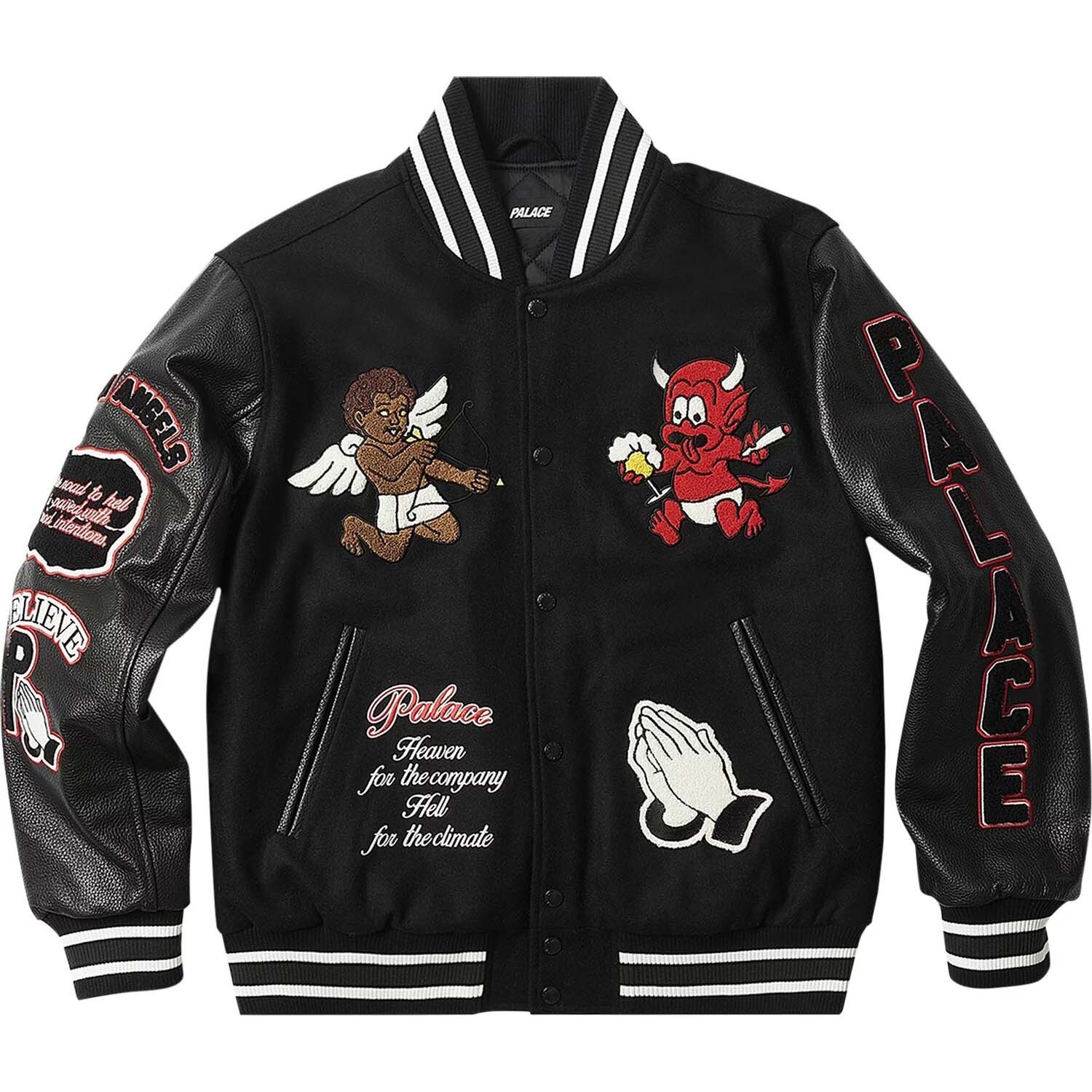

Куртка Palace Fallen Angels Varsity, черный