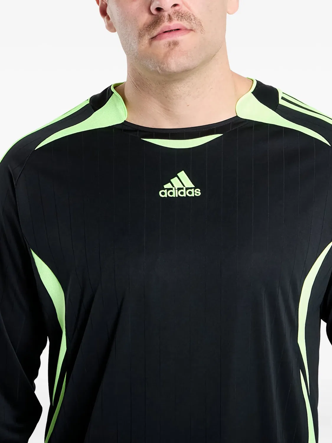 Футболка с длинным рукавом Teamgeist Adicolor Adidas, черный — фото 2