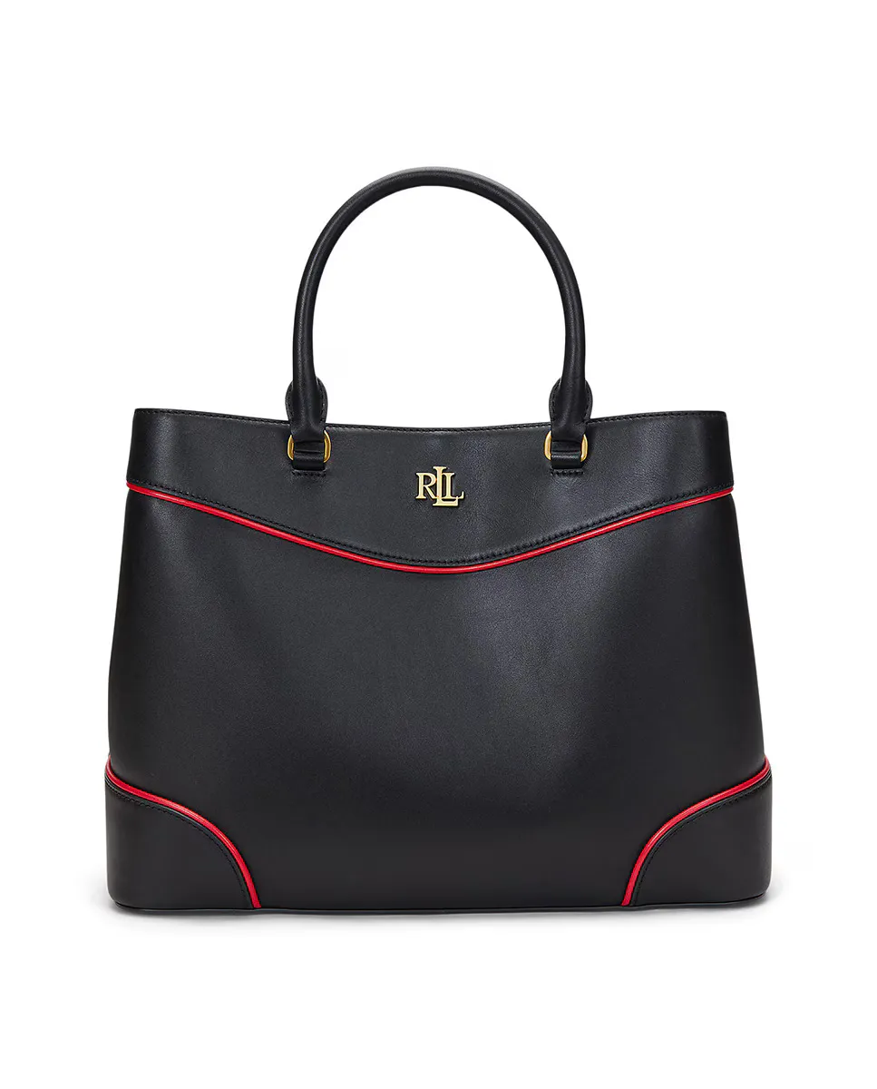 

Сумка-портфель Marcy Large из натуральной кожи для женщин Lauren Ralph Lauren, черный