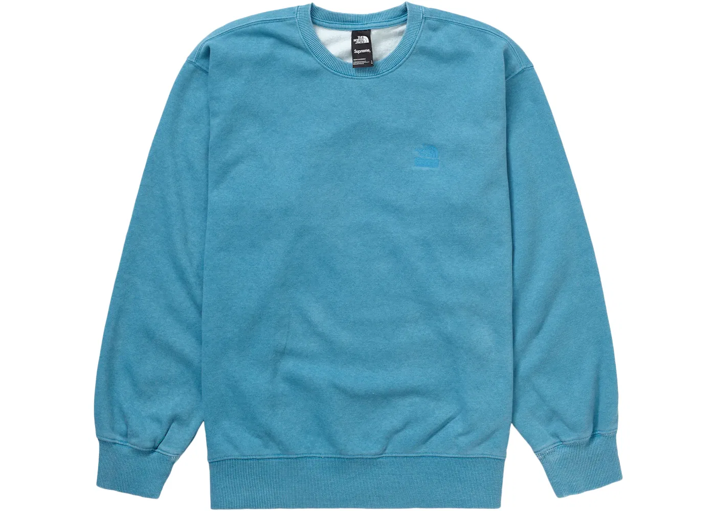 Мужской свитшот с пигментным принтом Crewneck Supreme, Turquoise