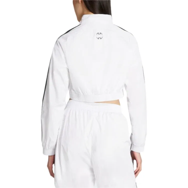 Женская куртка-бомбер с принтом Adidas Teamgeist Adicolor, White — фото 4