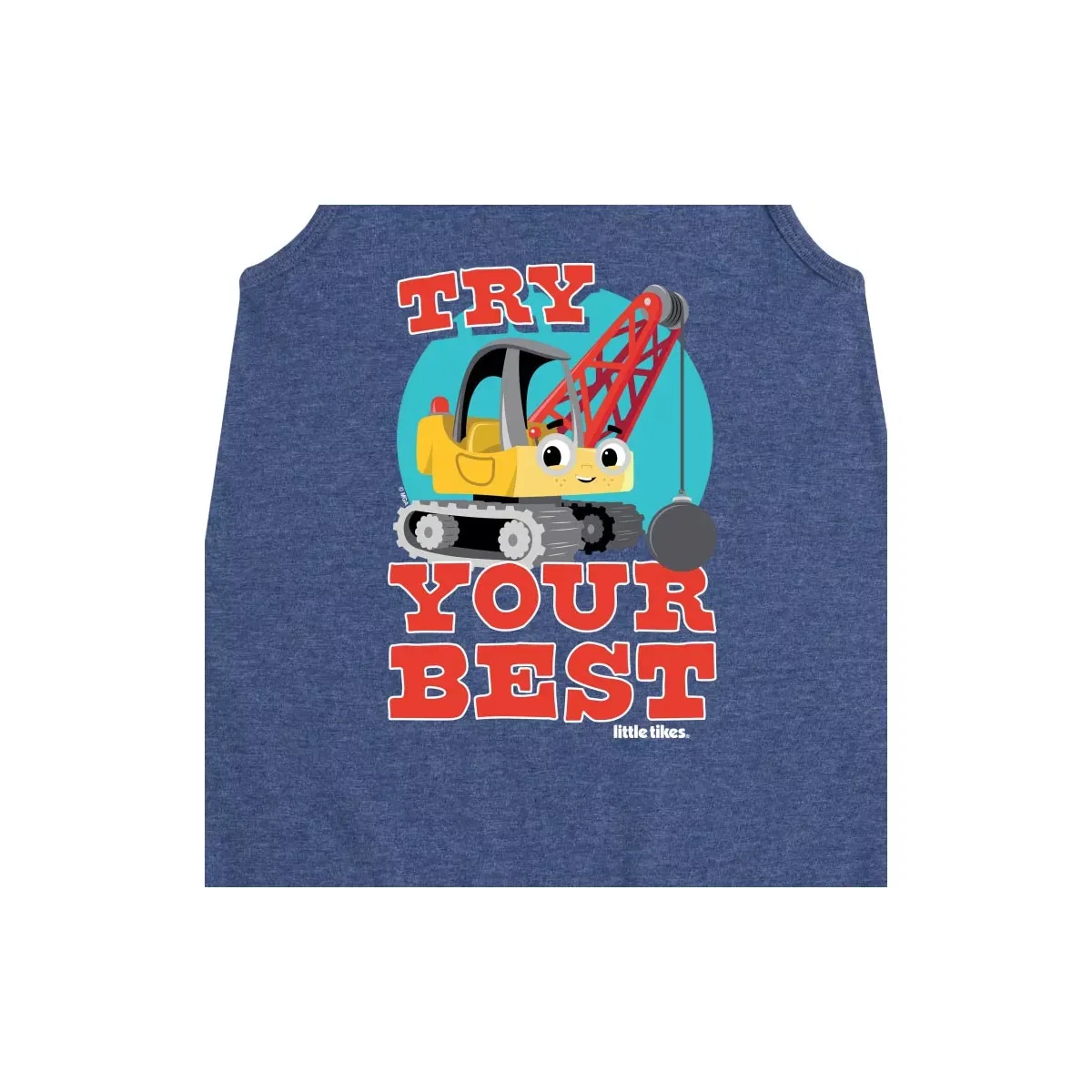 Детское платье-трапеция для девочек без рукавов Try Your Best Little Tikes, Heather Navy — фото 2