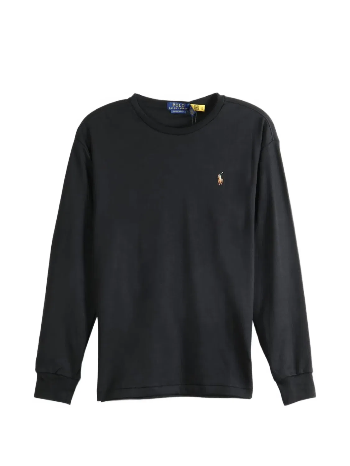 Лонгслив Classic Fit из черного хлопка Polo Ralph Lauren, черный